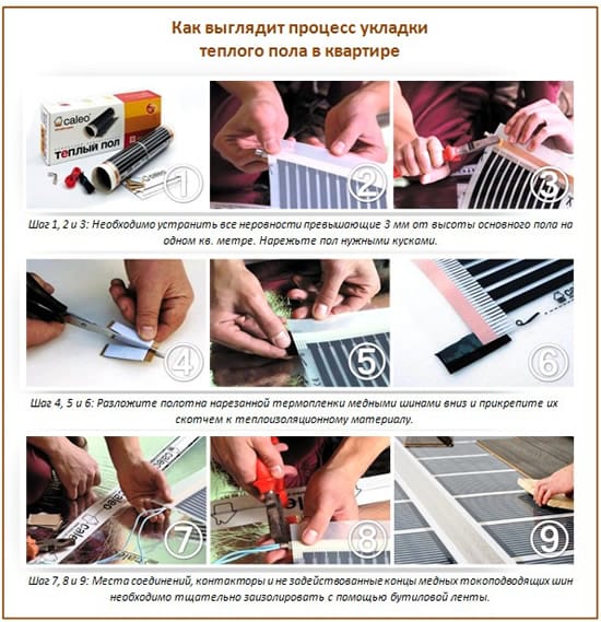 Теплый пол в квартире