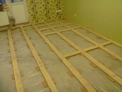 Укладка направляющий под фанеру