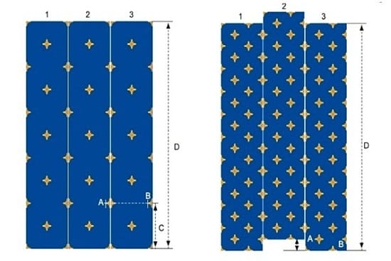 Раскладка ковролина с рисунком 