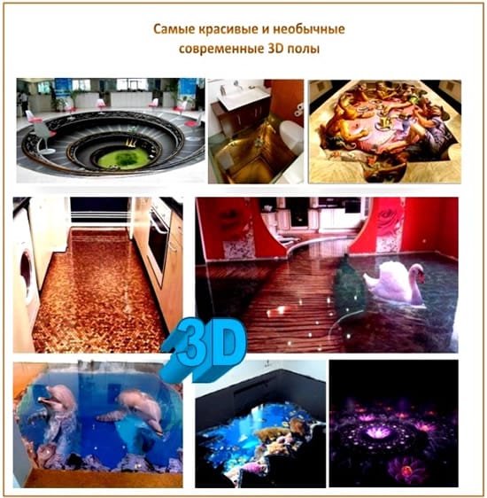 Наливные полы 3D