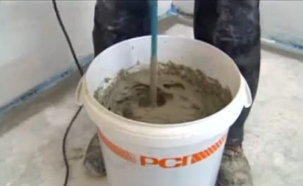 Замес плиточного клея