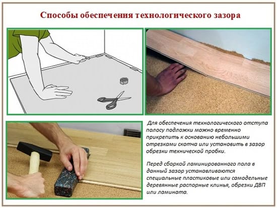 Как правильно укладывается пробка под ламинат 